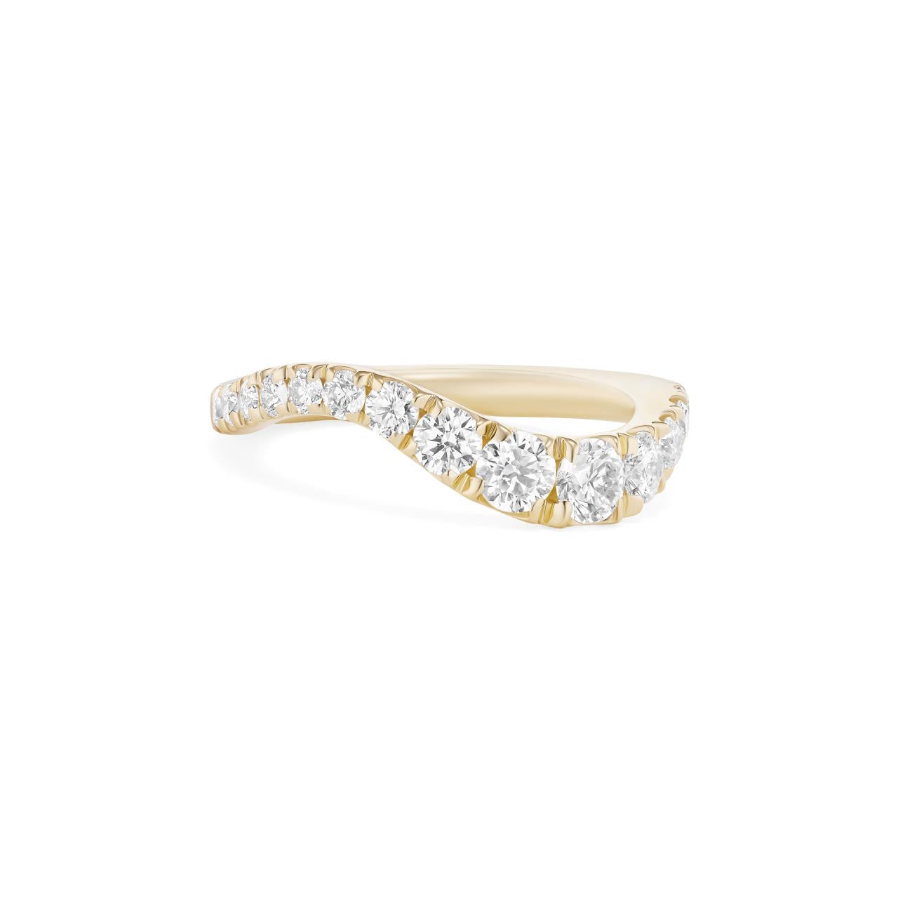 Clara Graduated Wave Ring
