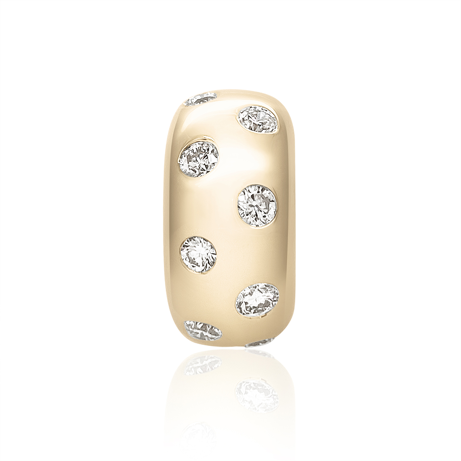 Polka Dot Large Story Bead - Diamond