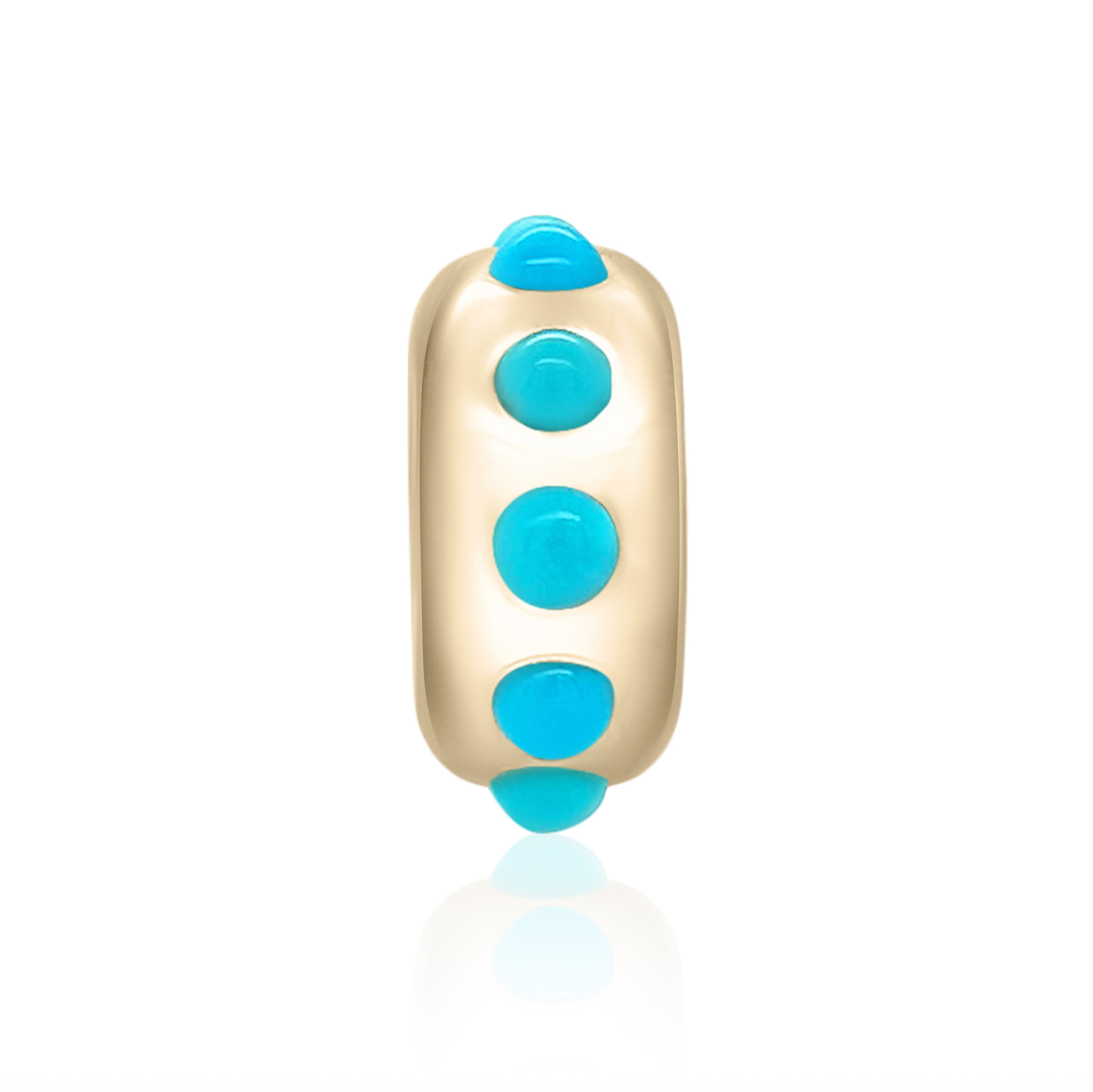 Linear Medium Story Bead - Turquoise