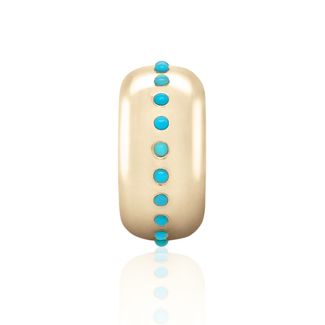 Linear Large Story Bead - Turquoise